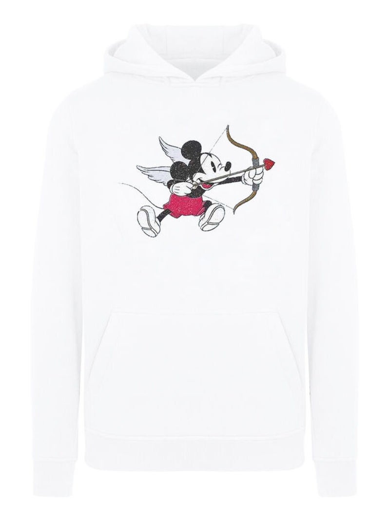 Disney - Sweat à capuche LOVE CHERUB (Mickey Mouse) Blanc - Kiabi