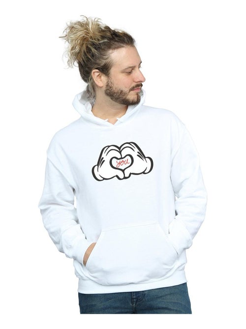 Disney - Sweat à capuche LOVES YOU - Kiabi