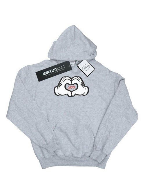 Disney - Sweat à capuche LOVES YOU - Kiabi