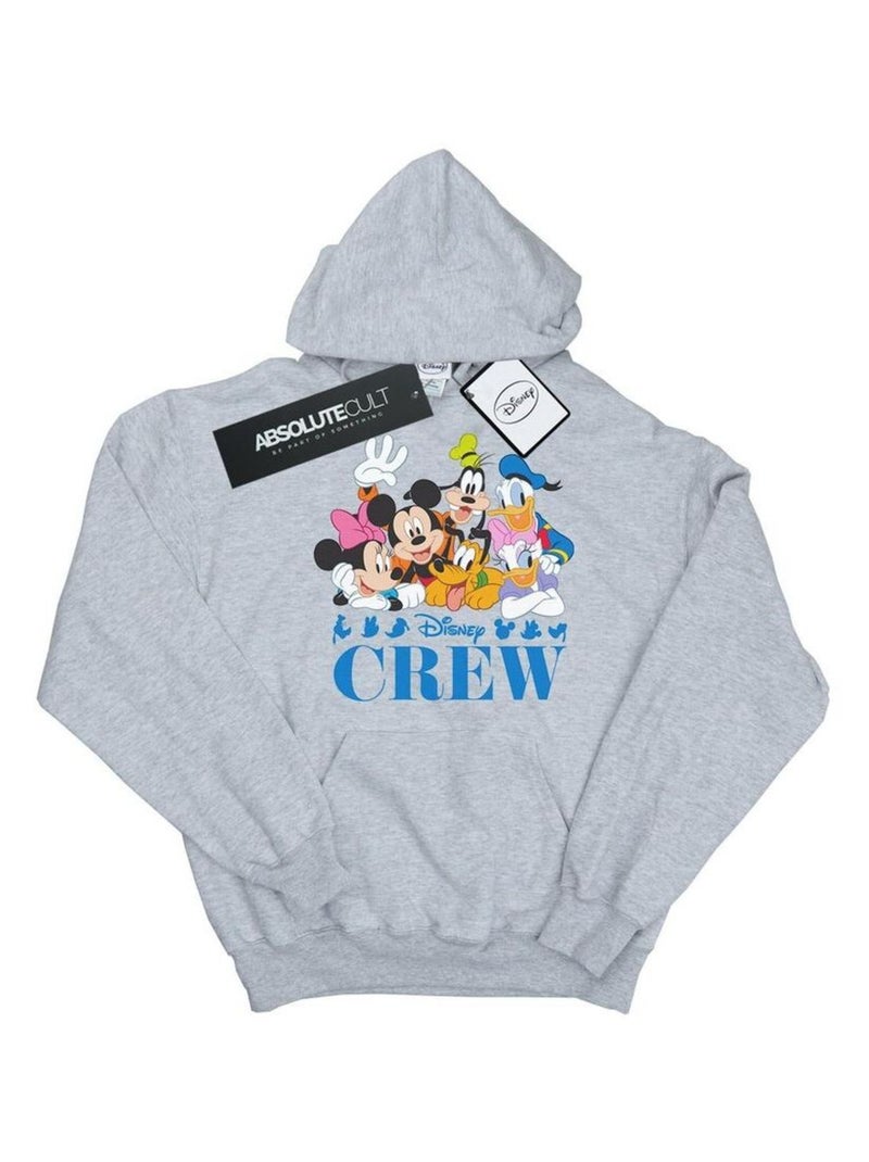 Disney - Sweat à capuche MICKEY MOUSE Gris chiné - Kiabi