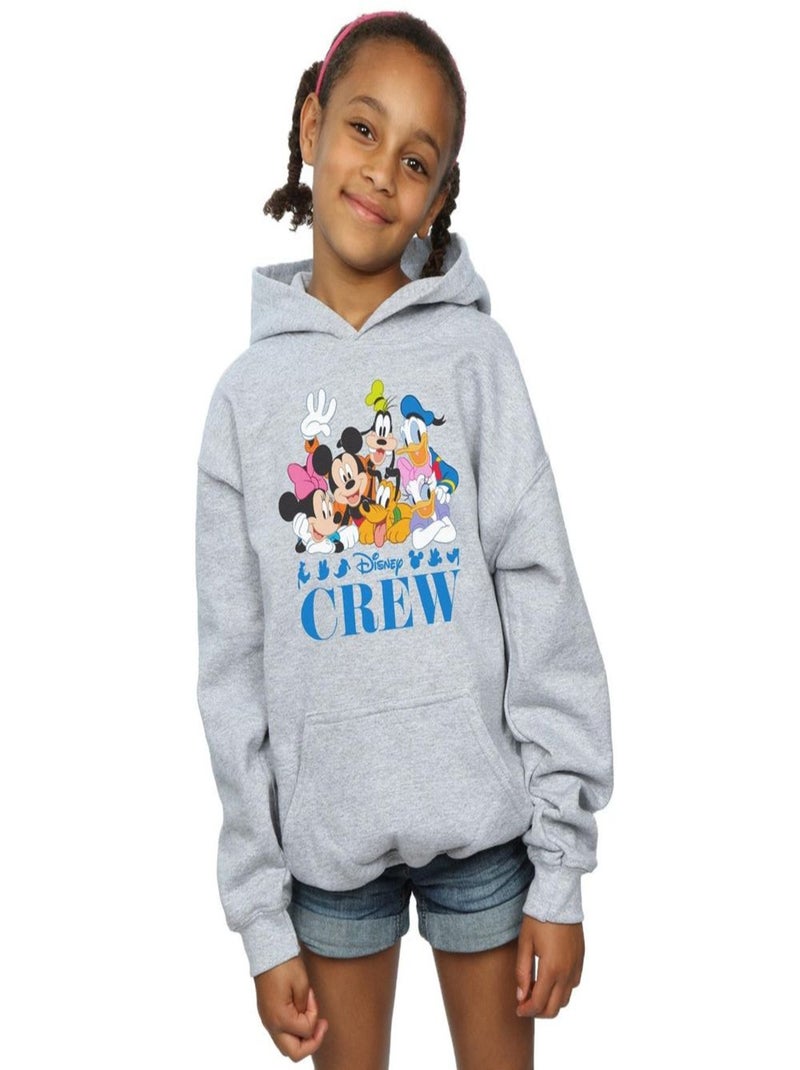 Disney - Sweat à capuche MICKEY MOUSE Gris chiné - Kiabi