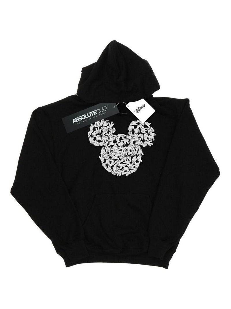 Disney - Sweat à capuche MICKEY MOUSE Noir - Kiabi