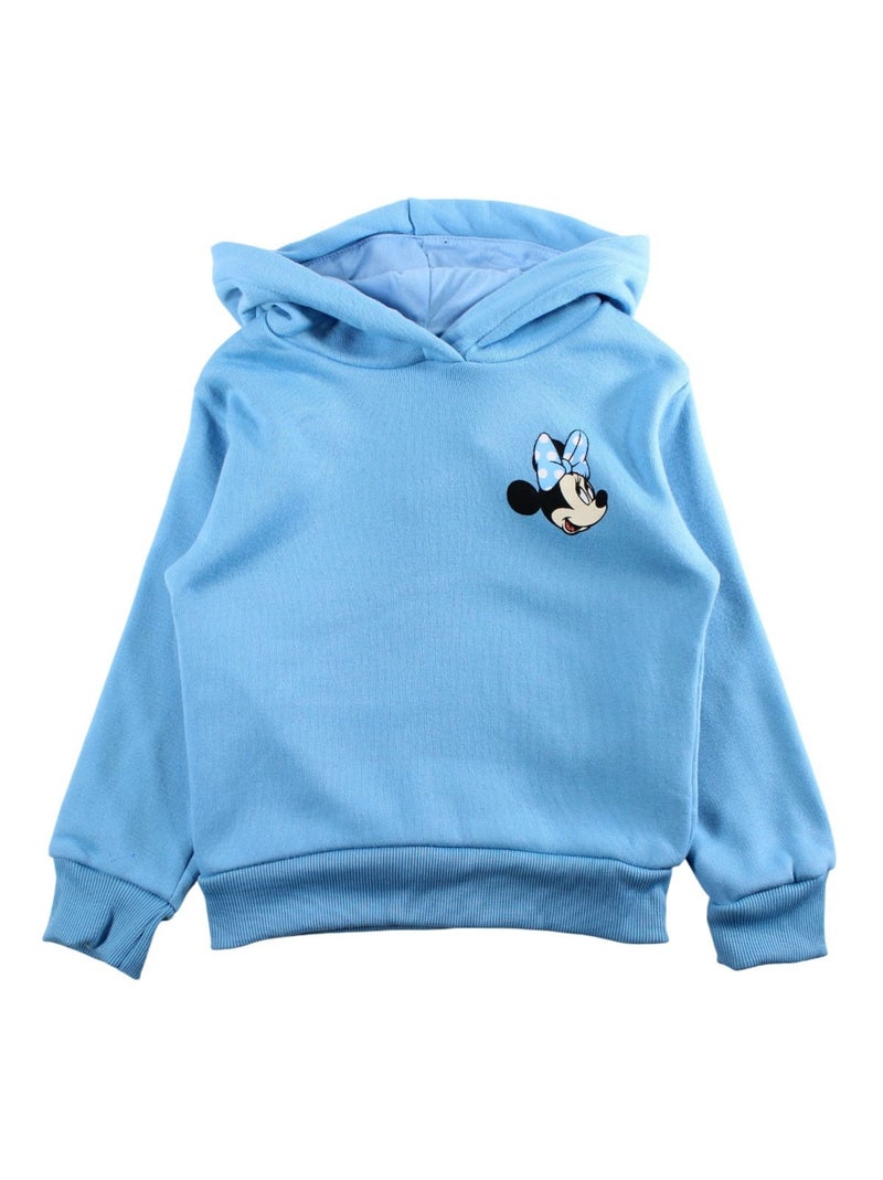 Disney Sweat a capuche Minnie fille Bleu Fille Kiabi