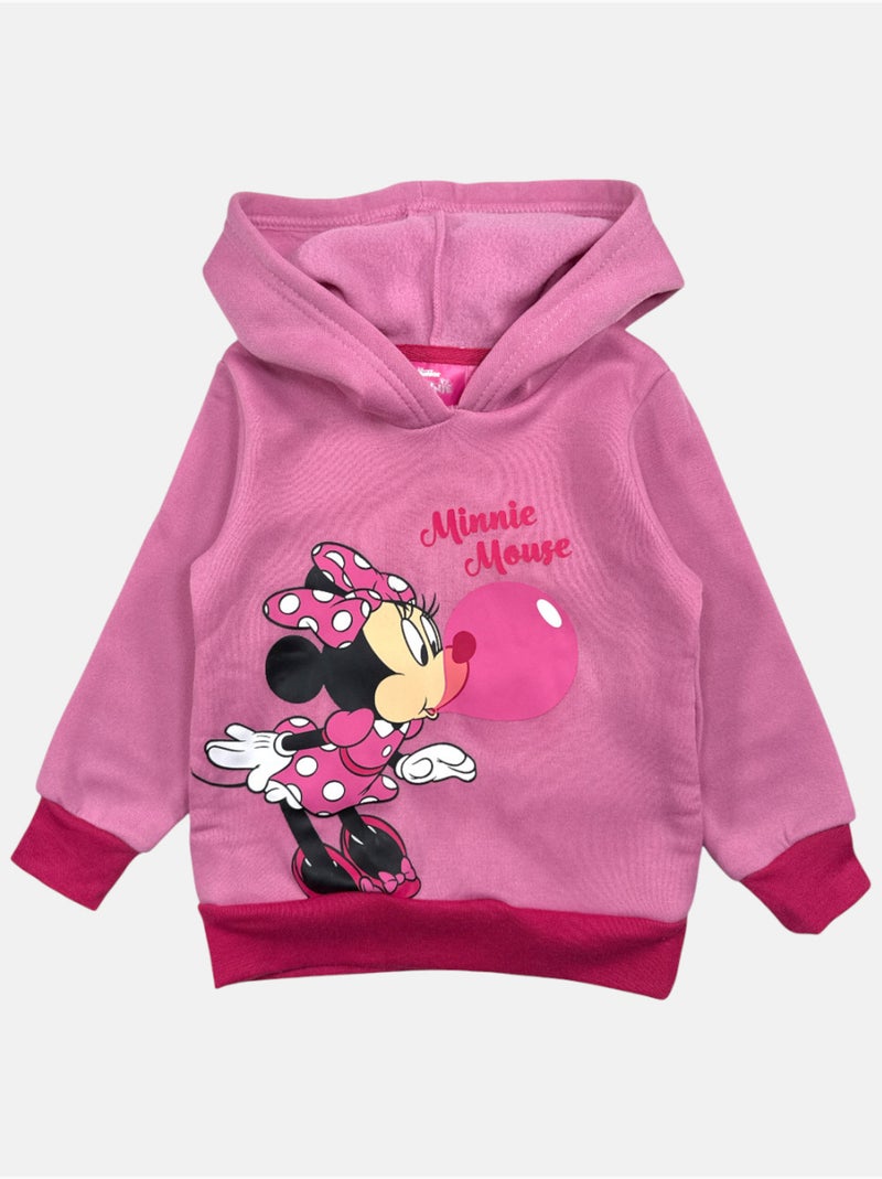 Disney Sweat à capuche Minnie Rose Fille Kiabi