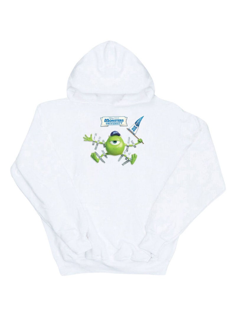 Disney - Sweat à capuche Monstres Academy Blanc - Kiabi