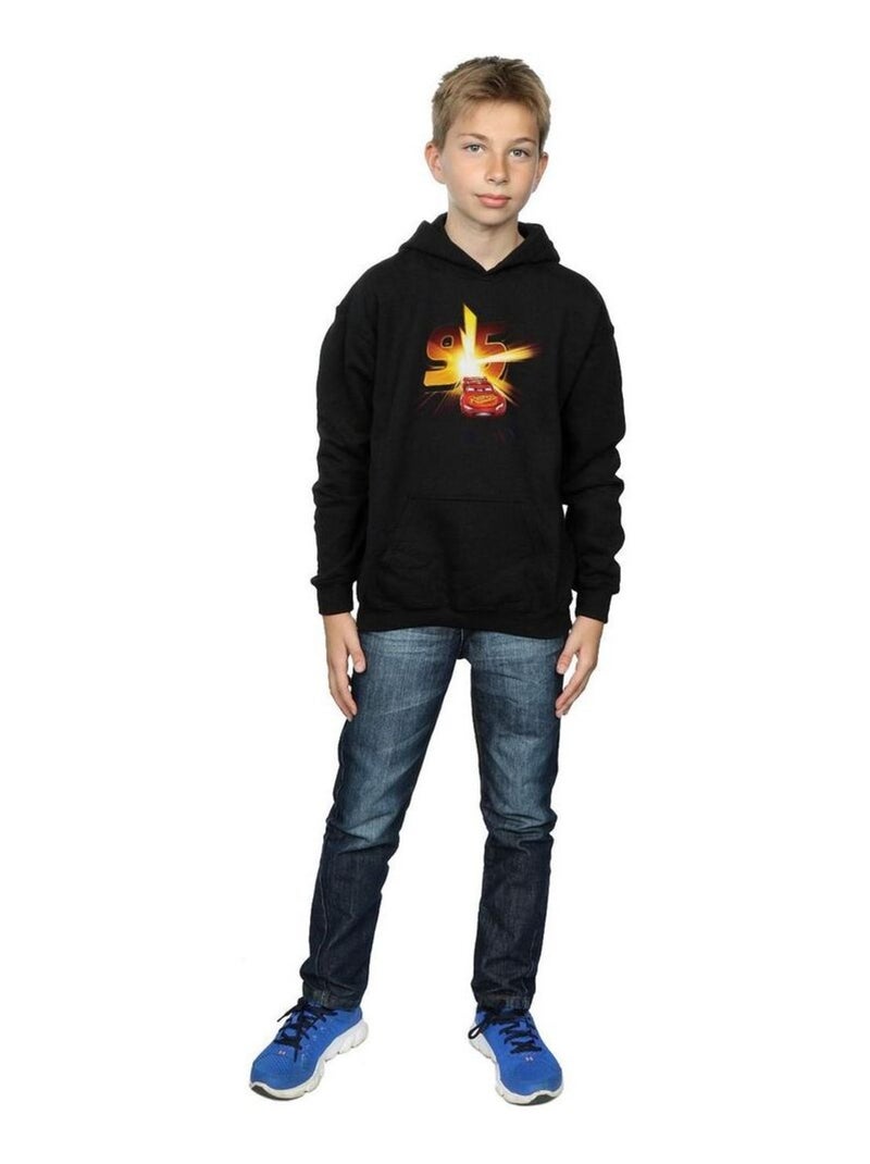 Disney - Sweat à capuche motif Flash McQueen qui émerge CARS Noir - Kiabi