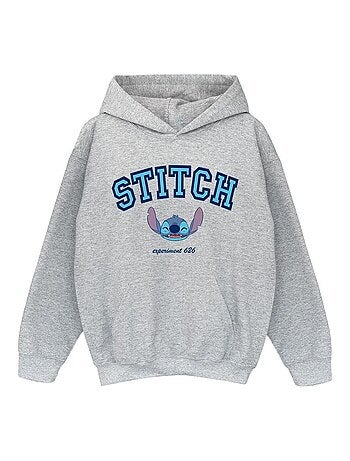 Disney - Sweat à capuche motif Lilo et Stitch motif/style Universitaire