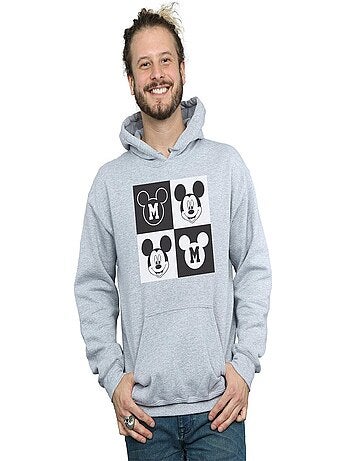 Disney - Sweat à capuche motif Mickey Mouse motif/style Sourire