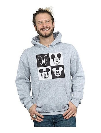 Disney - Sweat à capuche motif Mickey Mouse motif/style Sourire