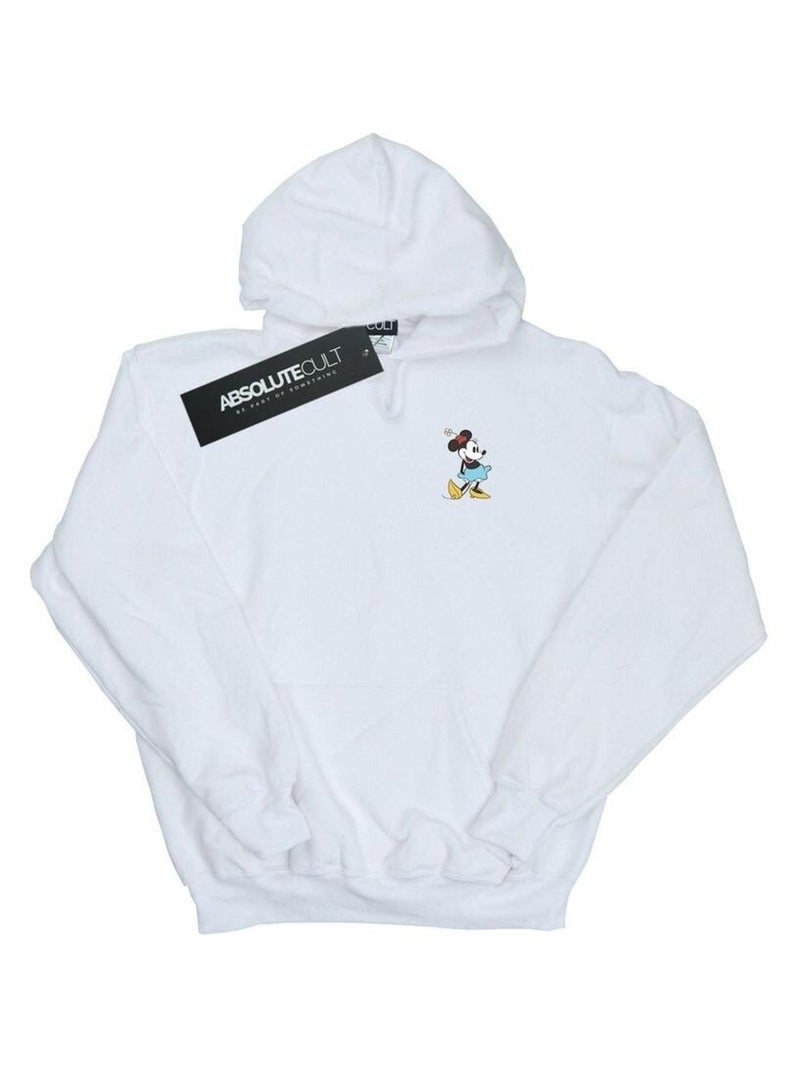 Disney - Sweat à capuche motif Minnie Mouse motif/style Coup de pied Blanc - Kiabi