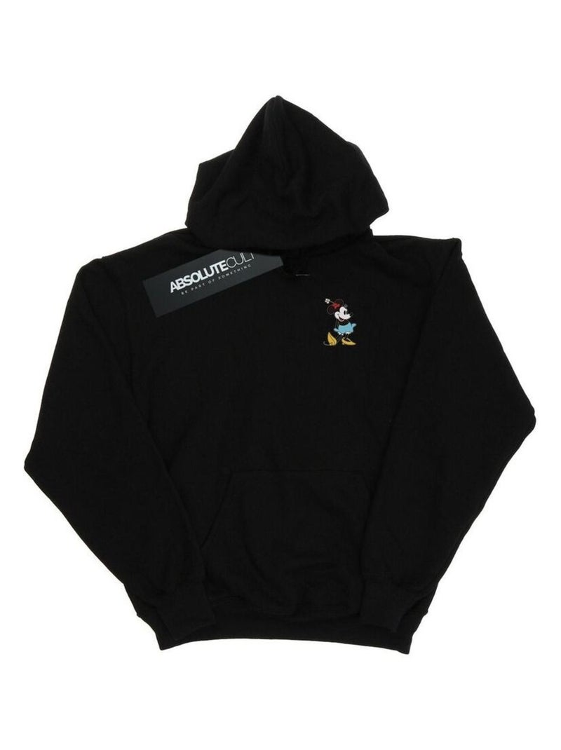 Disney - Sweat à capuche motif Minnie Mouse motif/style Coup de pied Noir - Kiabi