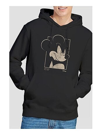 Disney - Sweat à capuche motif portrait de Mickey Mouse