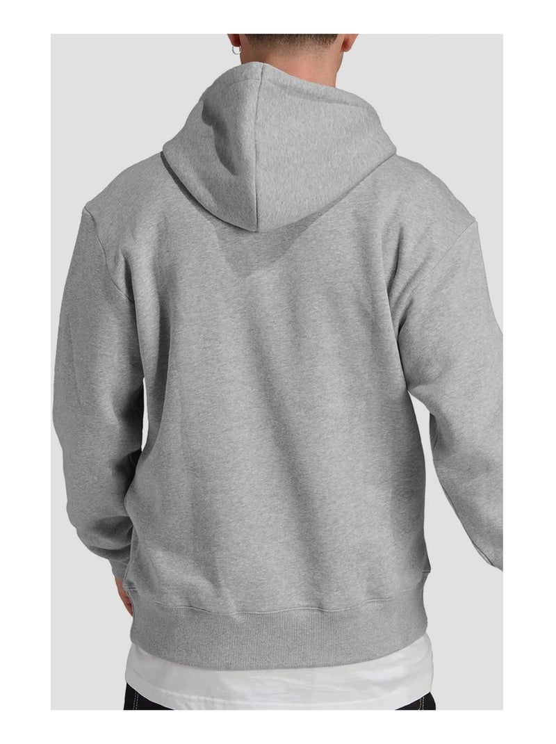 Disney - Sweat à capuche motif visage de Mickey Mouse style usé Gris chiné - Kiabi