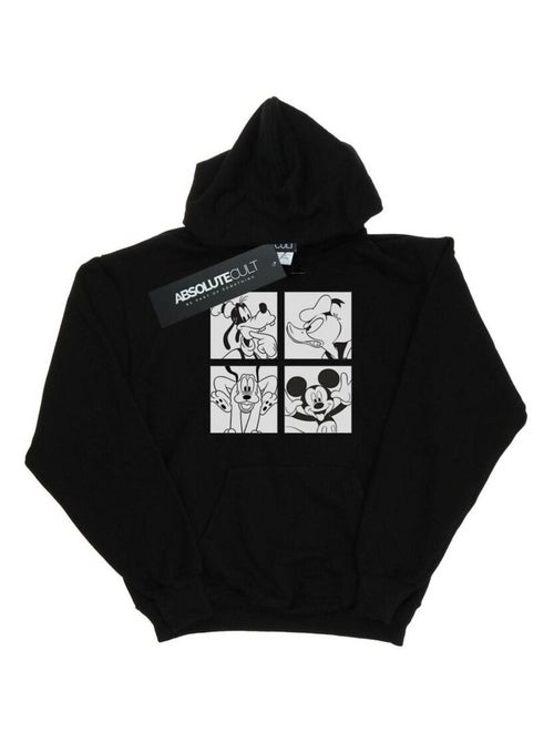 Disney - Sweat à capuche motifs Mickey Mouse, Donald Duck, Dingo et Pluto style carré - Kiabi Disney - Sweat à capuche motifs Mickey Mouse, Donald Duck, Dingo et Pluto style carré - Kiabi