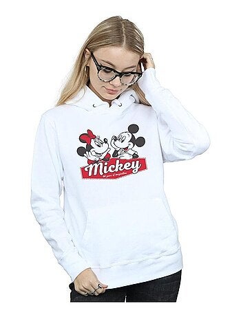 Disney - Sweat à capuche motifs Mickey Mouse et Minnie Mouse YEARS