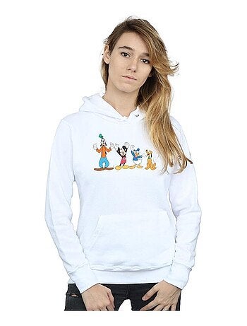 Disney - Sweat à capuche motifs Mickey Mouse et ses amis