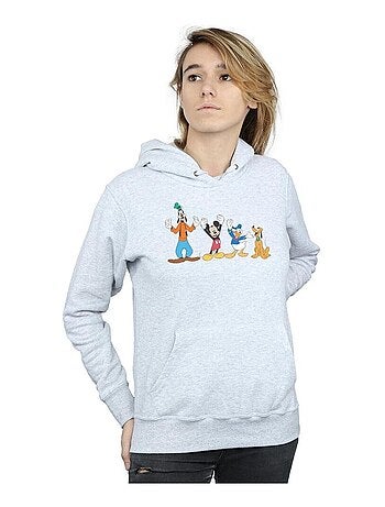 Disney - Sweat à capuche motifs Mickey Mouse et ses amis