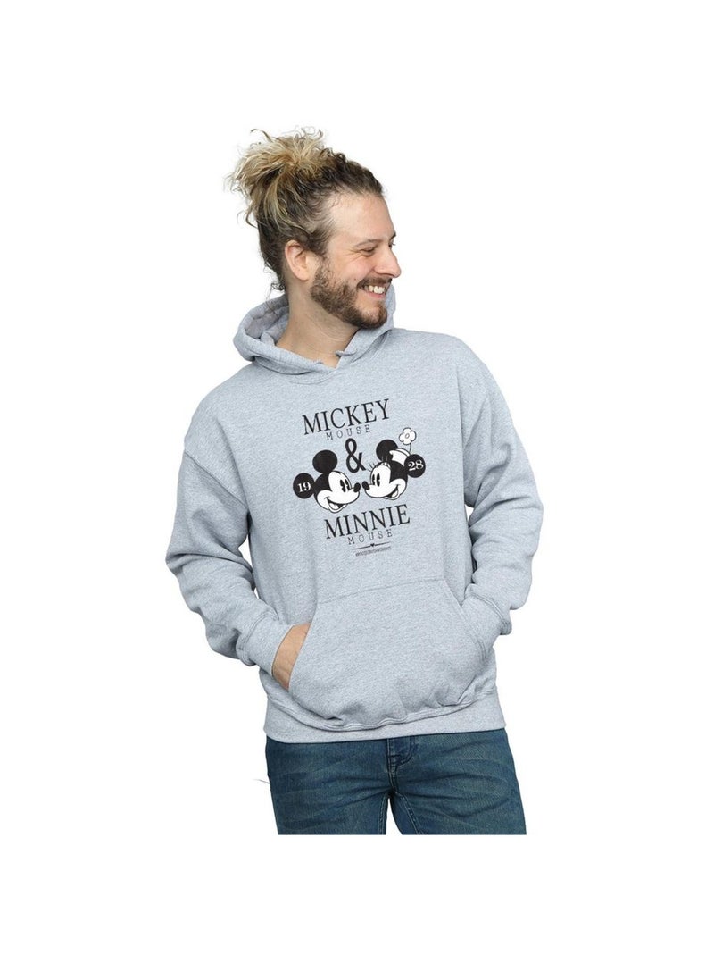 Disney - Sweat à capuche MOUSE MOUSECRUSH MONDAYS Gris chiné - Kiabi