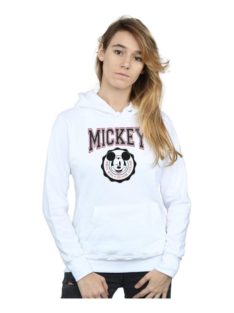 Disney - Sweat à capuche NEW YORK Blanc - Kiabi