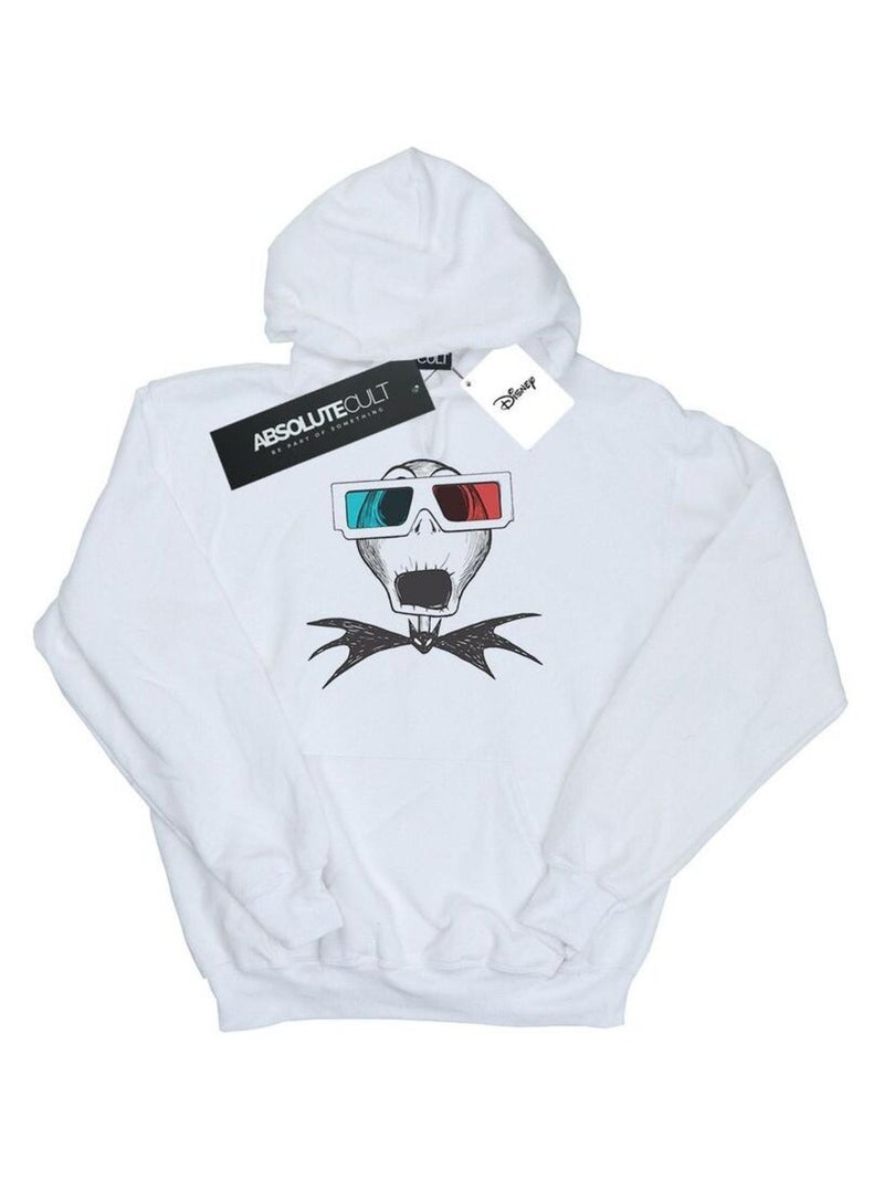 Disney - Sweat à capuche NIGHTMARE BEFORE CHRISTMAS Blanc - Kiabi