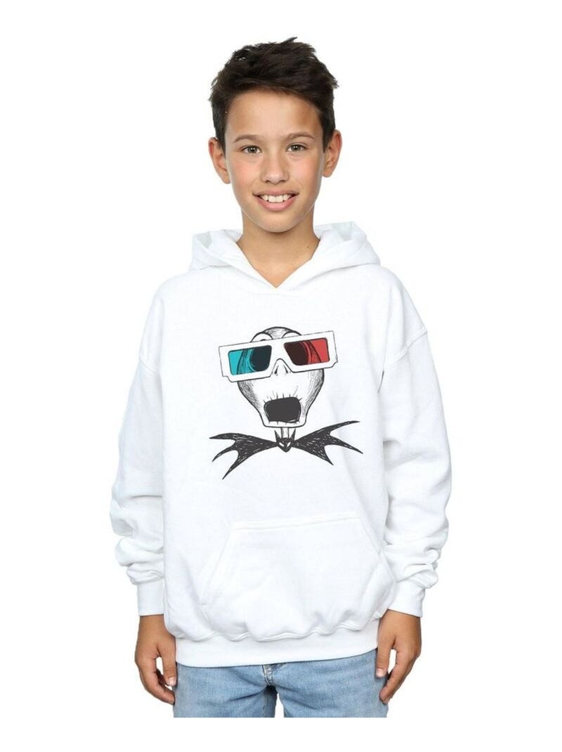Disney - Sweat à capuche NIGHTMARE BEFORE CHRISTMAS Blanc - Kiabi