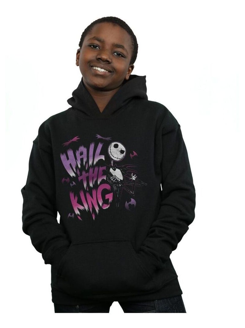 Disney - Sweat à capuche NIGHTMARE BEFORE CHRISTMAS HAIL THE KING Noir - Kiabi
