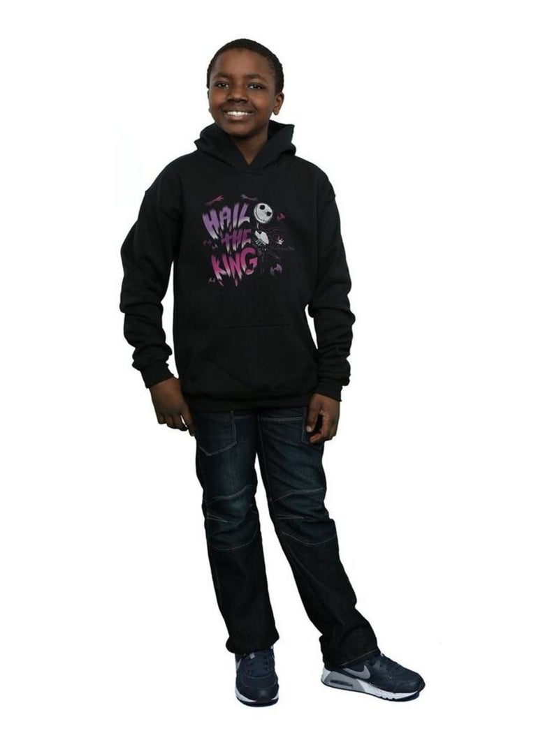 Disney - Sweat à capuche NIGHTMARE BEFORE CHRISTMAS HAIL THE KING Noir - Kiabi