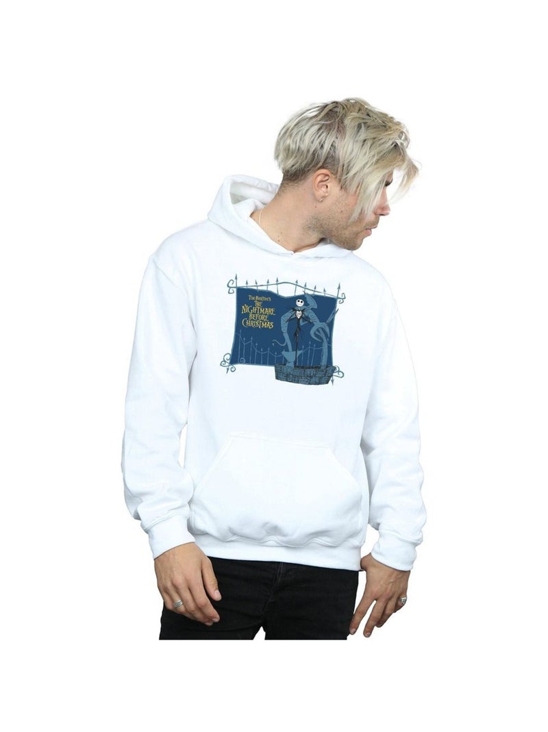 Disney - Sweat à capuche NIGHTMARE BEFORE CHRISTMAS JACK AND THE WELL Blanc - Kiabi