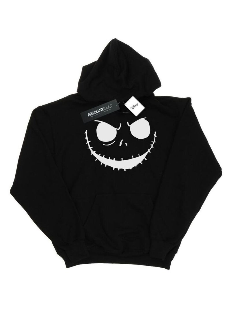 Disney - Sweat à capuche NIGHTMARE BEFORE CHRISTMAS JACK'S FACE Noir - Kiabi