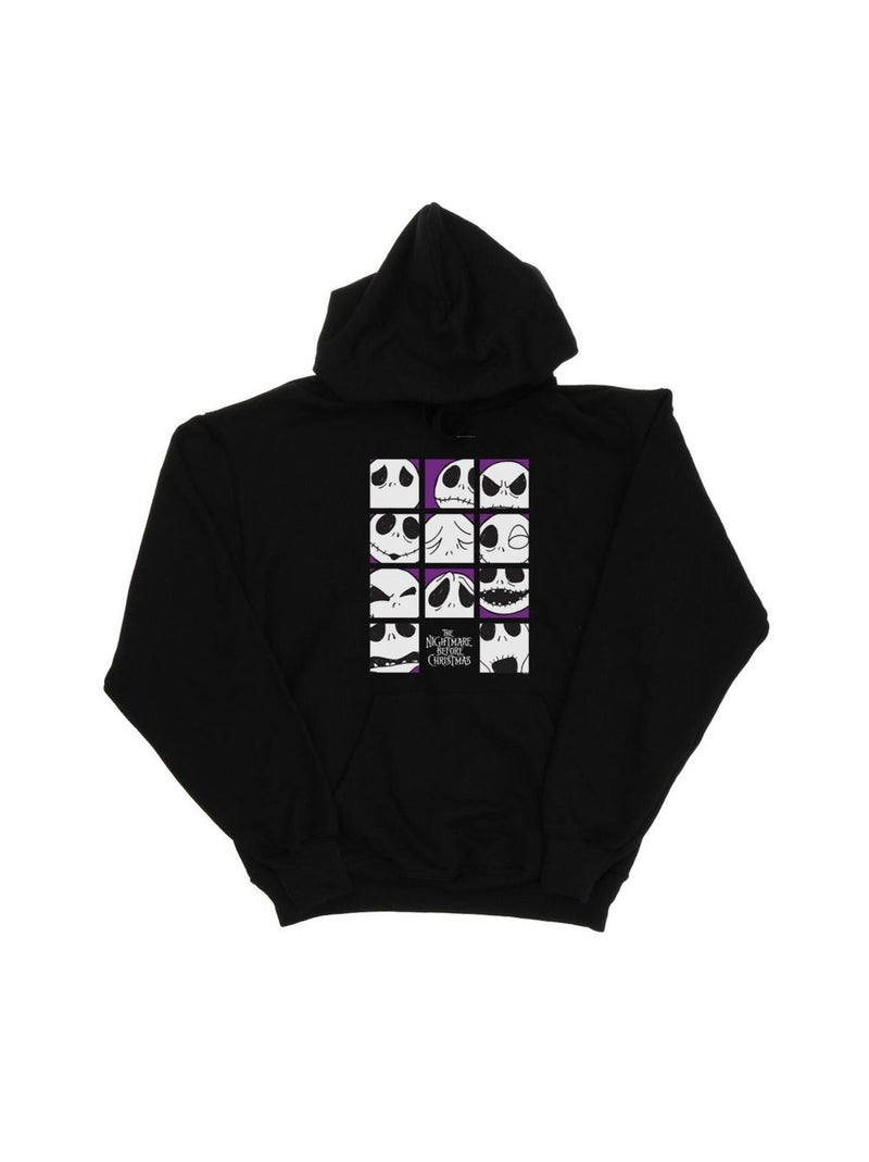 Disney - Sweat à capuche NIGHTMARE BEFORE CHRISTMAS MANY FACES OF JACK Noir - Kiabi