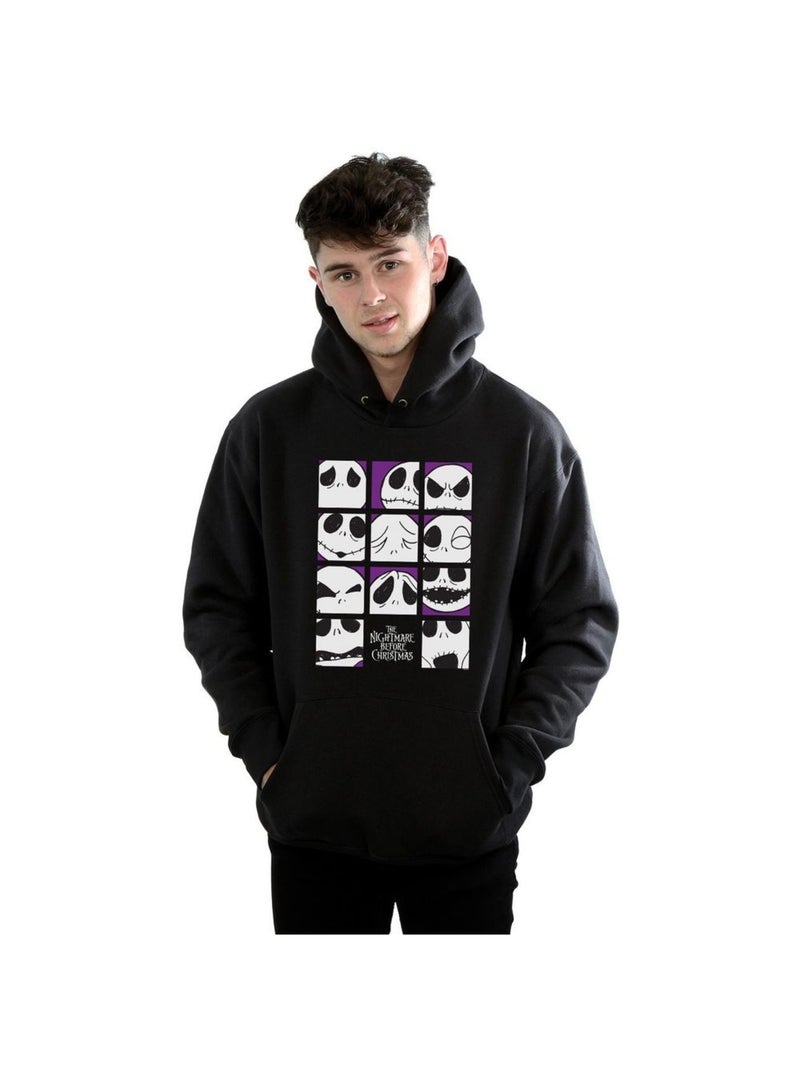 Disney - Sweat à capuche NIGHTMARE BEFORE CHRISTMAS MANY FACES OF JACK Noir - Kiabi