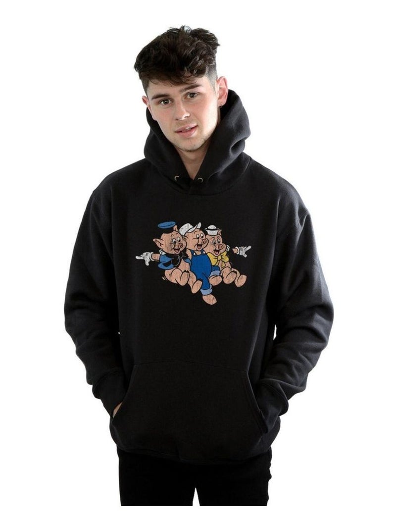 Disney - Sweat à capuche Noir - Kiabi