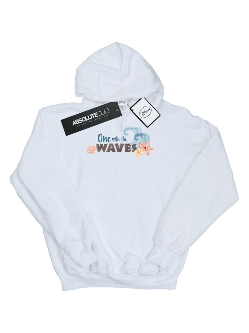 Disney - Sweat à capuche ONE THE WAVES Blanc - Kiabi