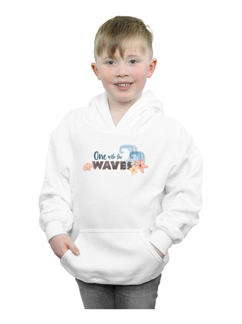 Disney - Sweat à capuche ONE THE WAVES Blanc - Kiabi