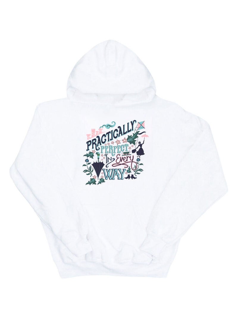 Disney - Sweat à capuche PRACTICALLY Blanc - Kiabi