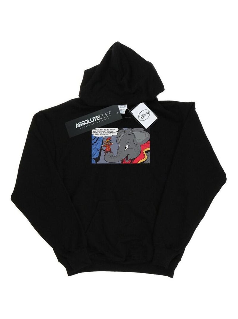 Disney - Sweat à capuche RICH AND FAMOUS Noir - Kiabi