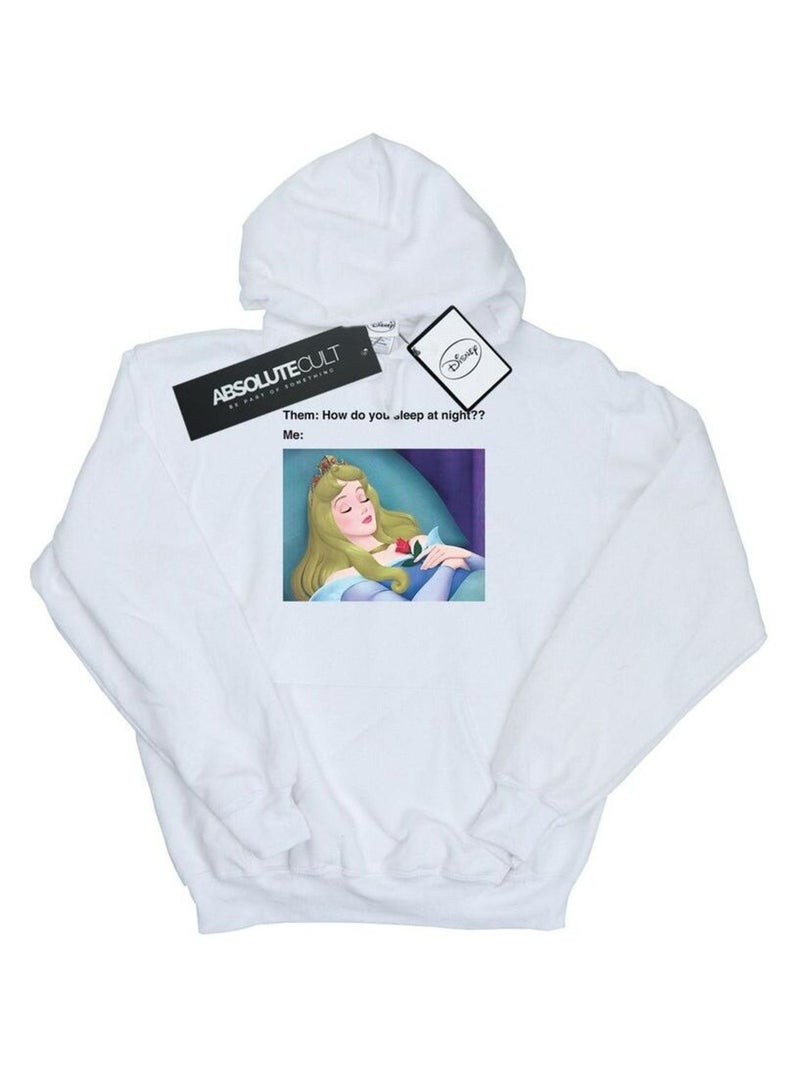 Disney - Sweat à capuche SLEEPING BEAUTY Blanc - Kiabi