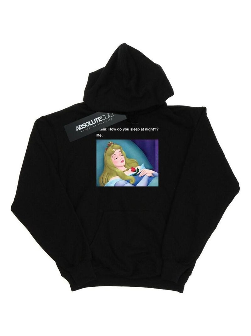 Disney - Sweat à capuche SLEEPING BEAUTY Noir - Kiabi