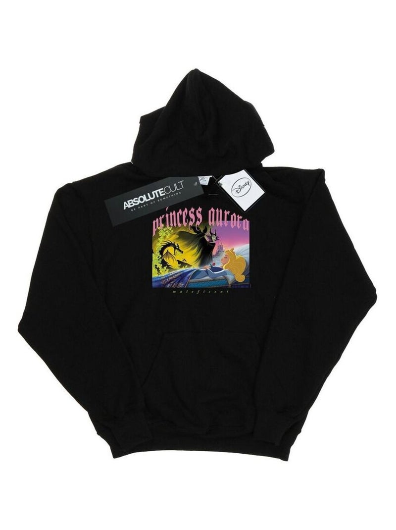 Disney - Sweat à capuche SLEEPING BEAUTY Noir - Kiabi