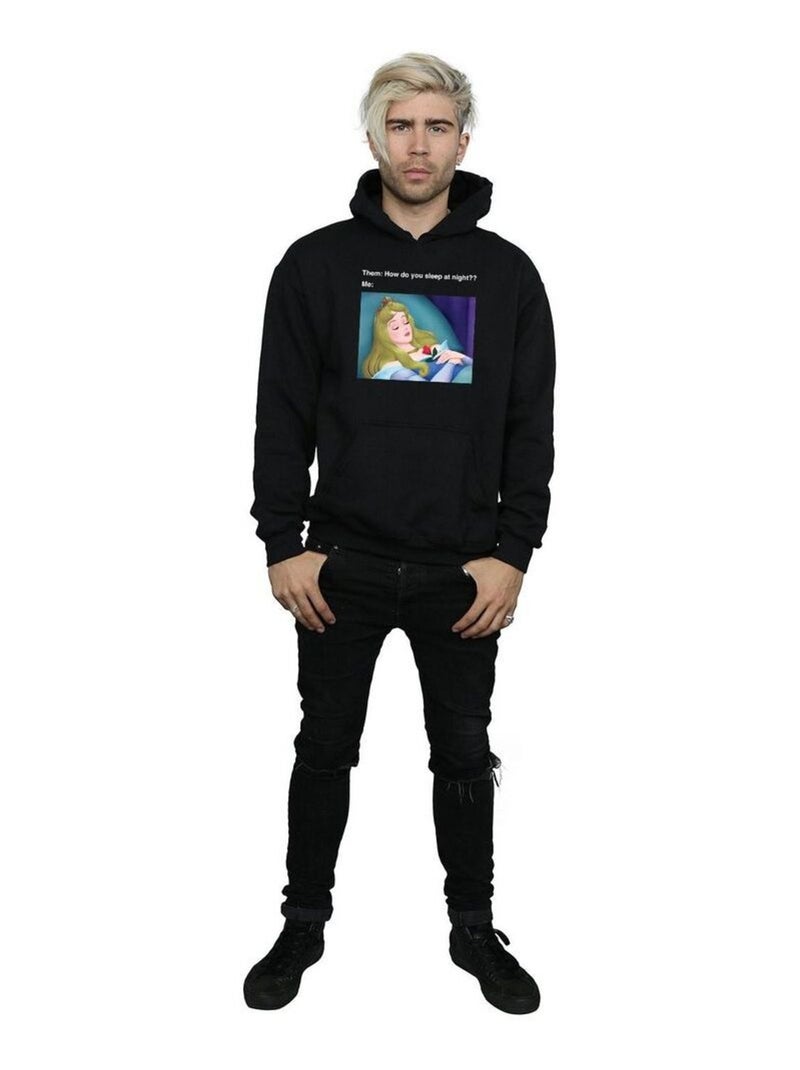 Disney - Sweat à capuche SLEEPING BEAUTY Noir - Kiabi