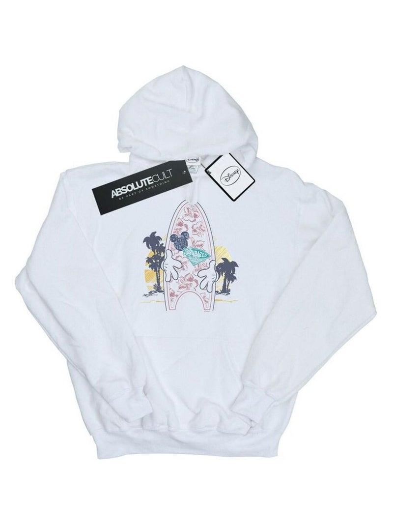 Disney - Sweat à capuche SURF FEVER Blanc - Kiabi
