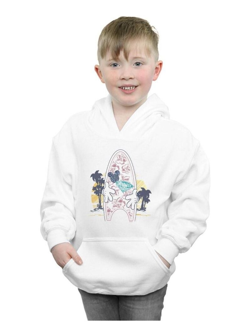 Disney - Sweat à capuche SURF FEVER Blanc - Kiabi