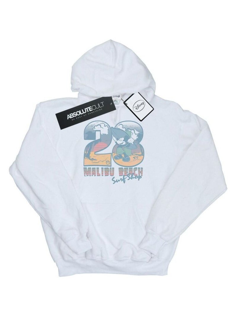 Disney - Sweat à capuche SURF SHOP Blanc - Kiabi