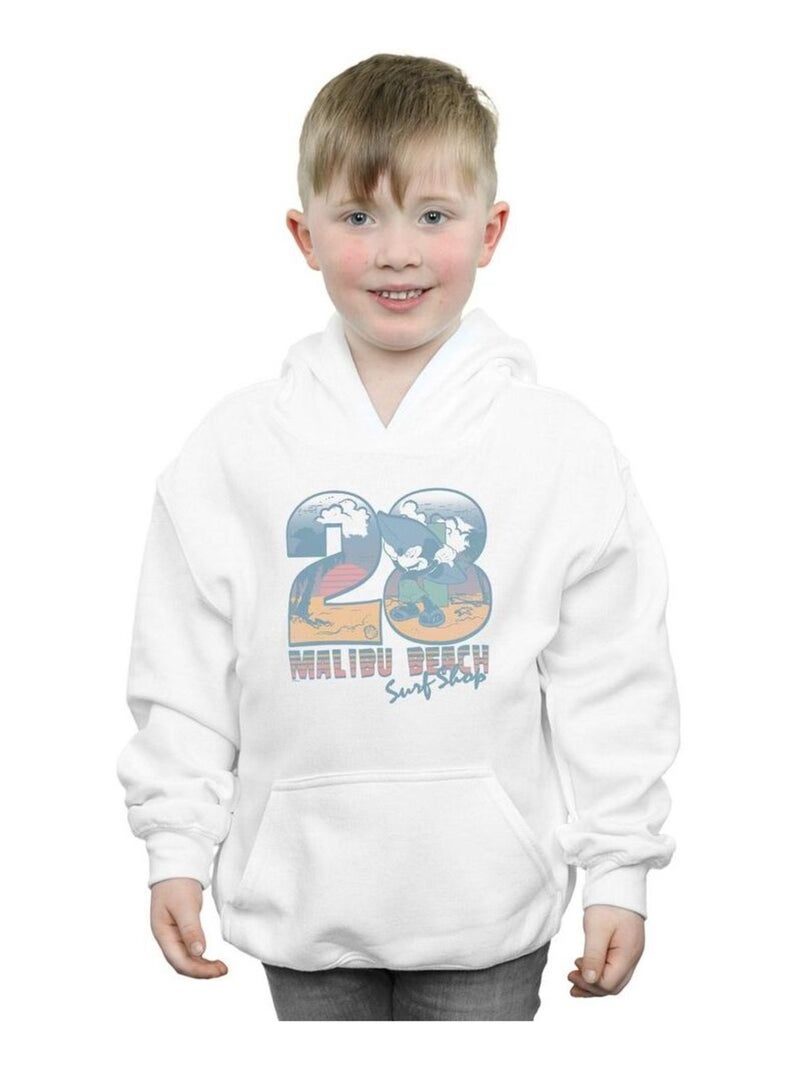 Disney - Sweat à capuche SURF SHOP Blanc - Kiabi
