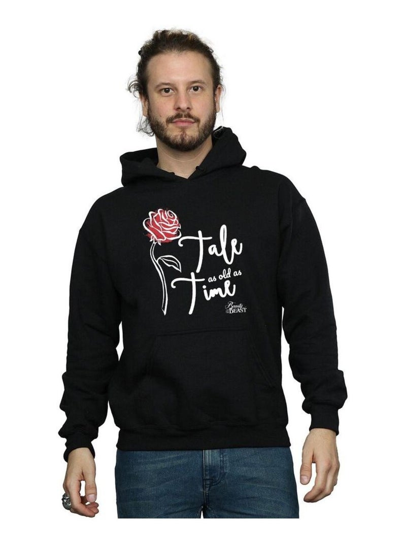 Disney - Sweat à capuche TALE AS OLD AS TIME Noir - Kiabi