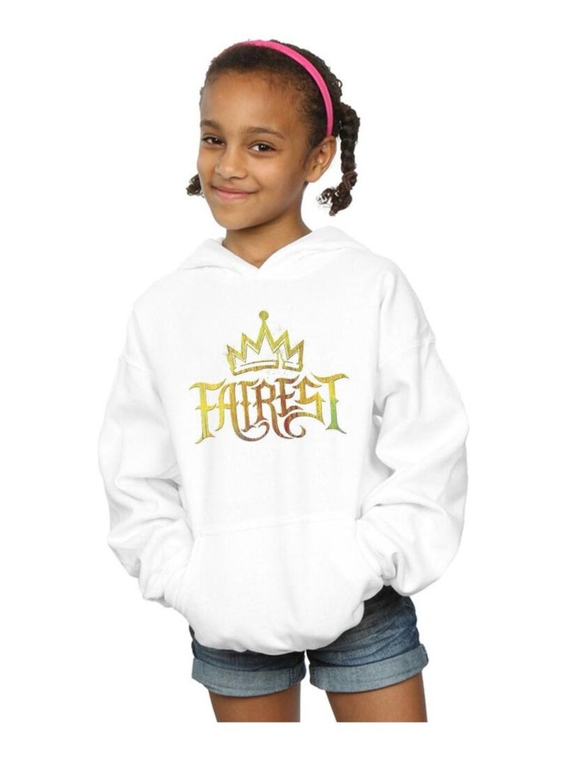 Disney - Sweat à capuche THE DESCENDANTS FAIREST GOLD Blanc - Kiabi