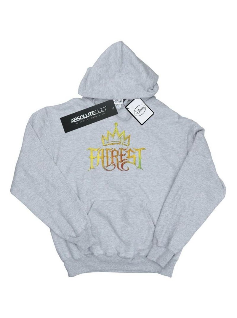 Disney - Sweat à capuche THE DESCENDANTS FAIREST GOLD Gris chiné - Kiabi
