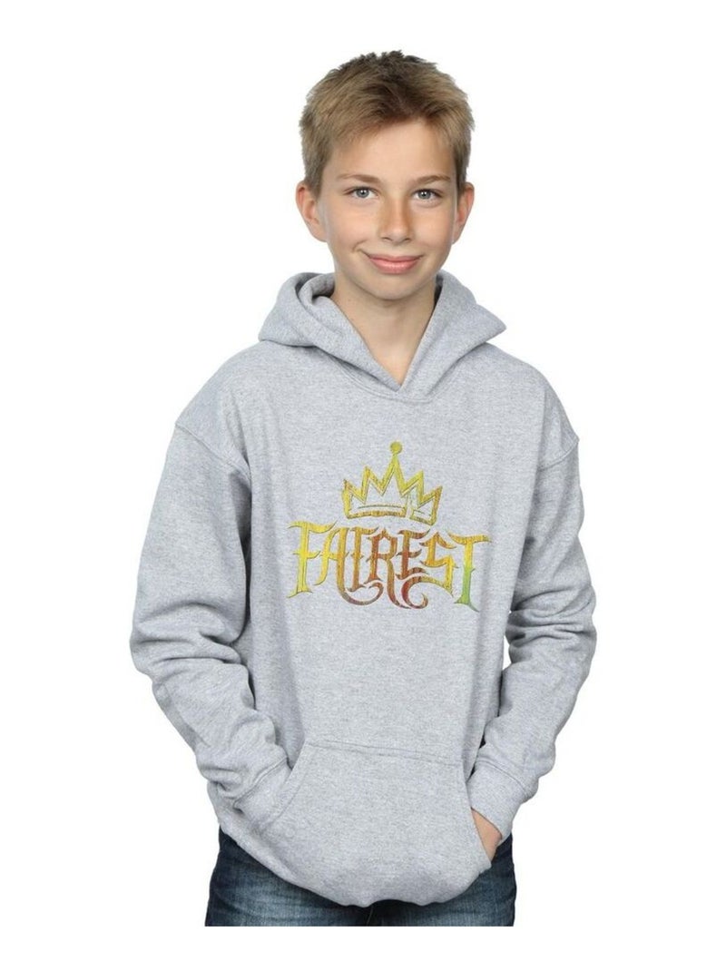 Disney - Sweat à capuche THE DESCENDANTS FAIREST GOLD Gris chiné - Kiabi