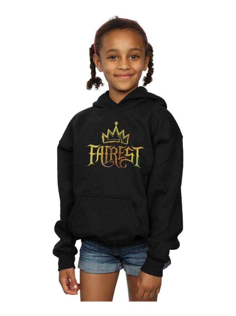 Disney - Sweat à capuche THE DESCENDANTS FAIREST GOLD Noir - Kiabi