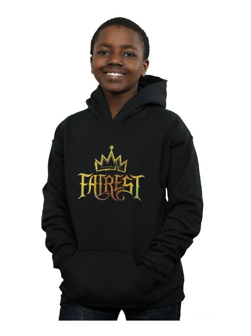 Disney - Sweat à capuche THE DESCENDANTS FAIREST GOLD Noir - Kiabi
